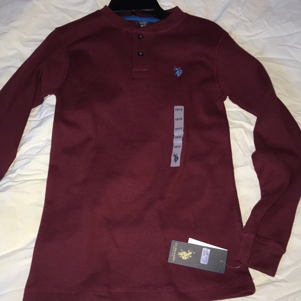 Boys 10/12 us polo assn. long sleeve